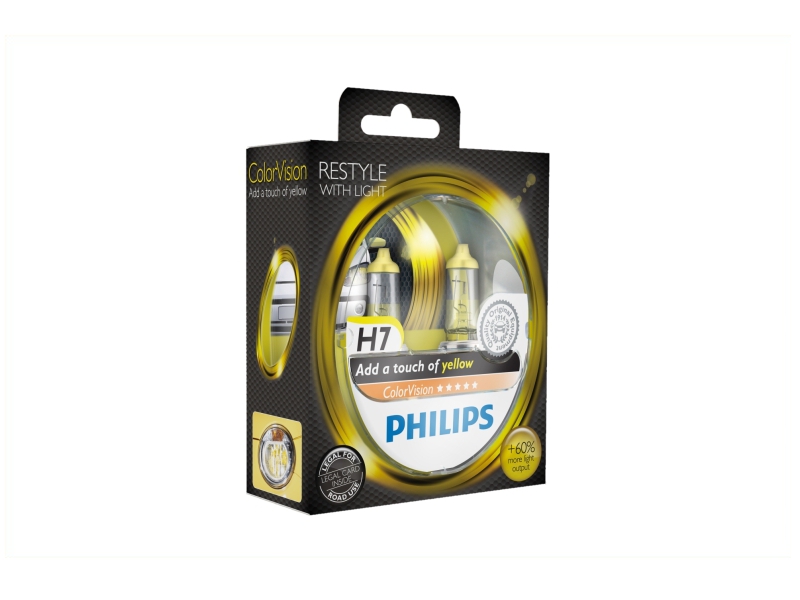 Ampoule H7 ColorVision jaune 55 W [12 V] (2 pcs.) | PHILIPS