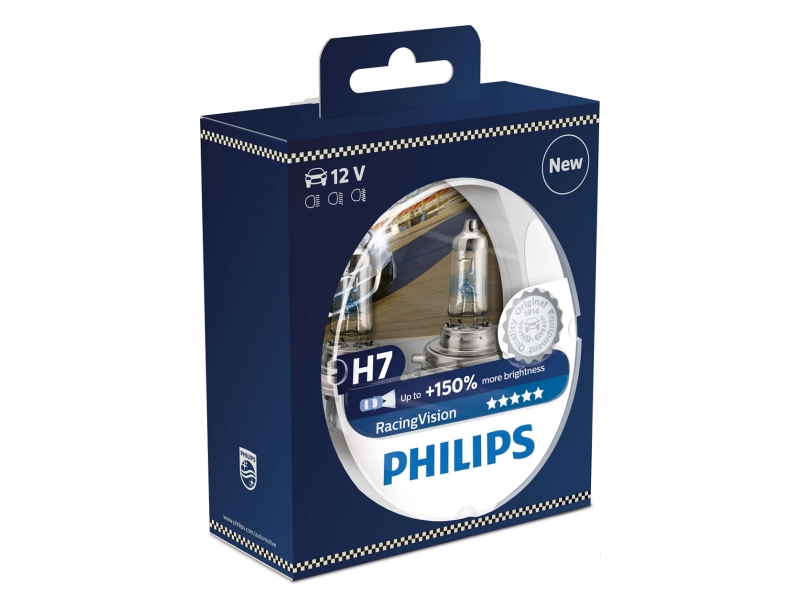 Ampoule H7 RacingVision 55 W [12 V] (2 pcs.) | PHILIPS