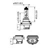Image du produit pour Ampoule H8 Vision 35 W [12 V] (1 pc.)