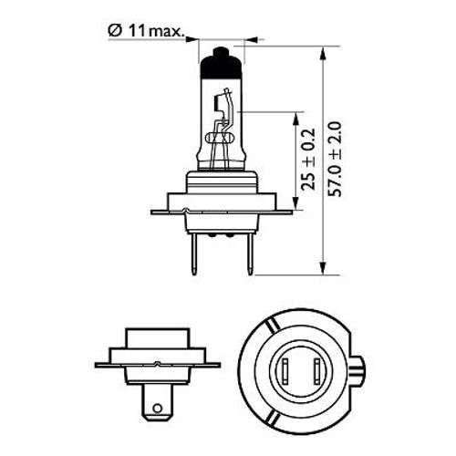 Image du produit pour Ampoule H7 Vision 55 W [12 V] (1 pc.)