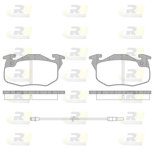 Image du produit pour Kit de plaquettes de frein, frein à disque