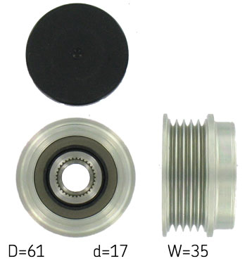 Poulie roue libre, alternateur | SKF