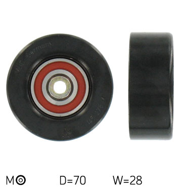 Poulie-tendeur, courroie trapézoïdale à nervures | SKF