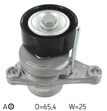 Poulie-tendeur, courroie trapézoïdale à nervures | SKF