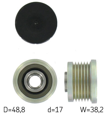 Poulie roue libre, alternateur | SKF