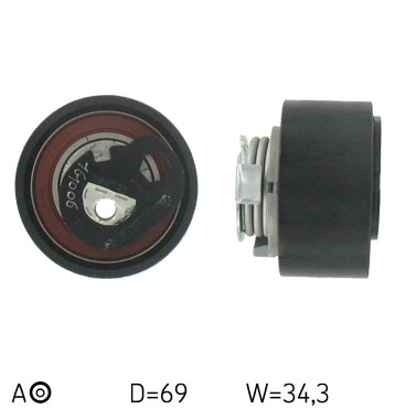 Poulie-tendeur, courroie de distribution | SKF