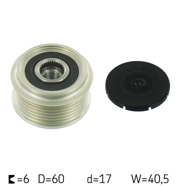 Poulie roue libre, alternateur | SKF