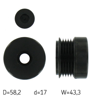 Poulie roue libre, alternateur | SKF