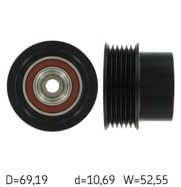 Poulie roue libre, alternateur | SKF