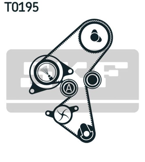 Image du produit pour Pompe à eau + kit de courroie de distribution