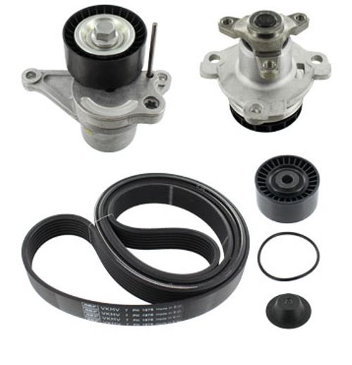 Image du produit pour Pompe à eau+Jeu de courroie trapézoïdale à nervures