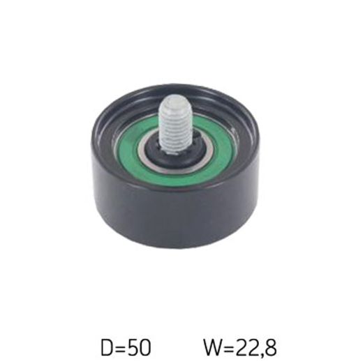 Image du produit pour Poulie renvoi/transmission, courroie trapézoïdale à nervures