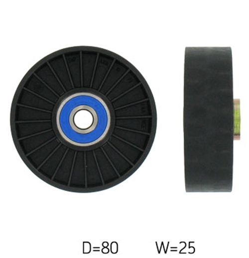 Image du produit pour Poulie renvoi/transmission, courroie trapézoïdale à nervures