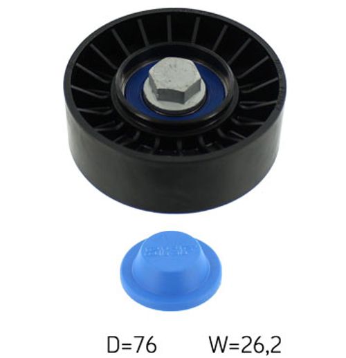 Image du produit pour Poulie renvoi/transmission, courroie trapézoïdale à nervures