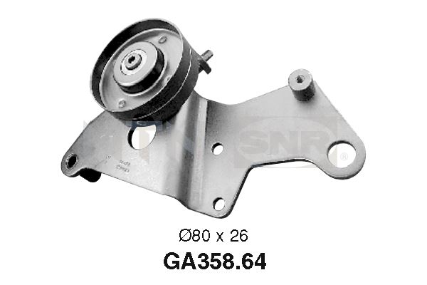 Poulie-tendeur, courroie trapézoïdale à nervures | SNR