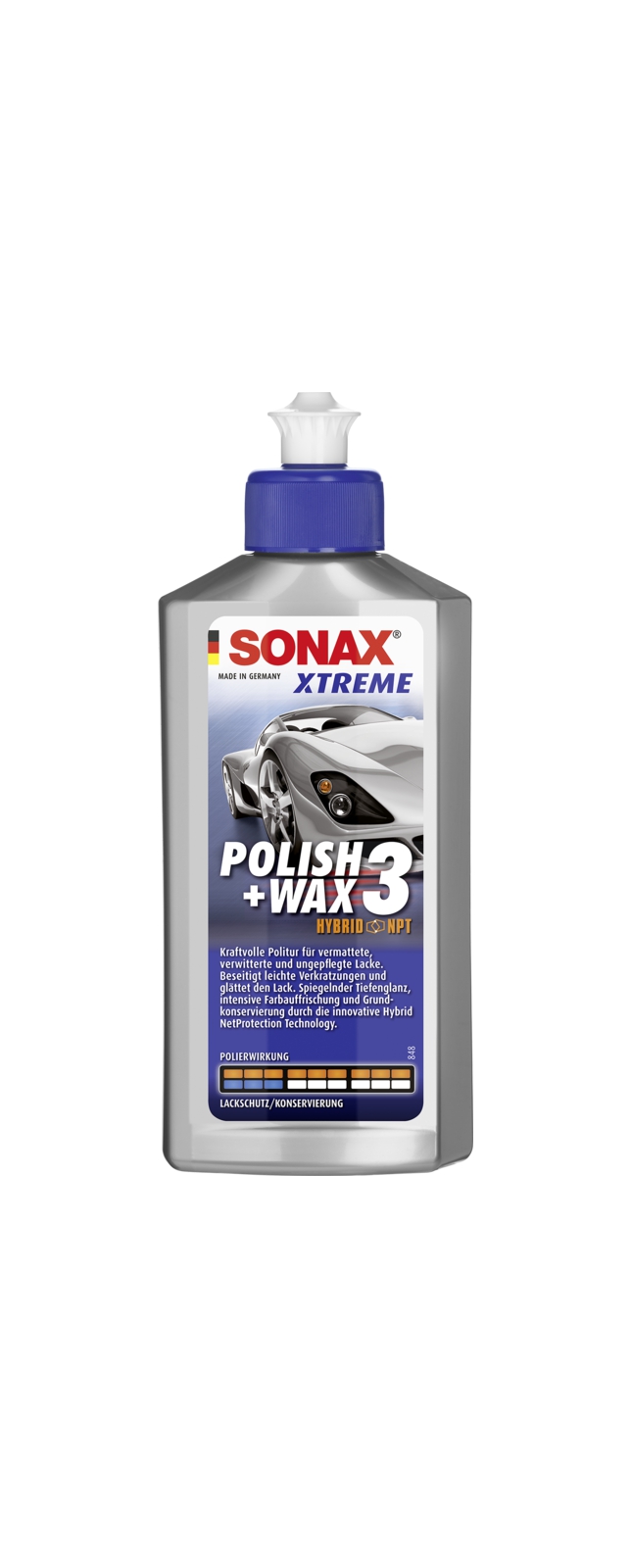 Cire de préservation XTREME Polish & Wax 3 Hybrid NPT | SONAX