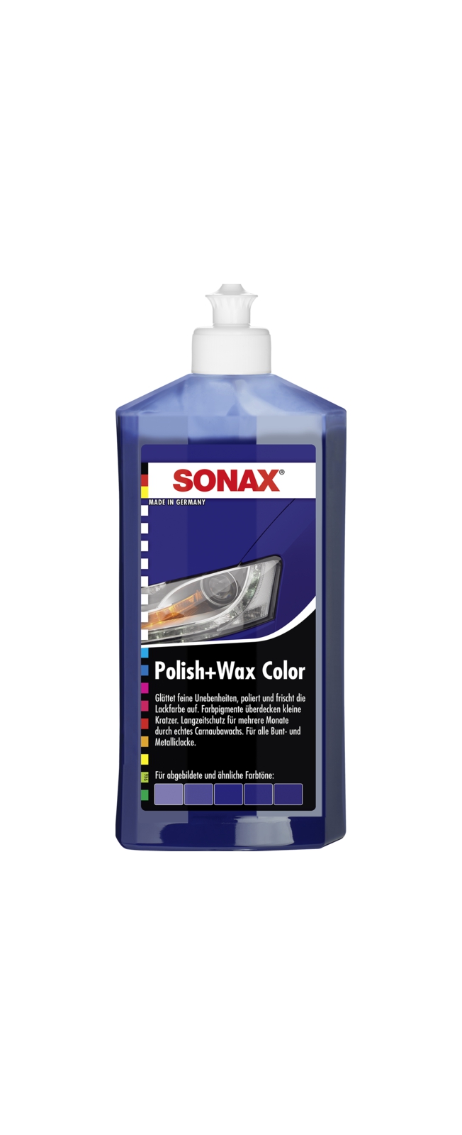 Cire de préservation Polish & wax color (blue) NanoPro | SONAX