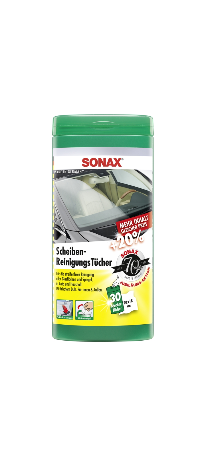 Chiffons de nettoyage Glass cleaning wipes | SONAX