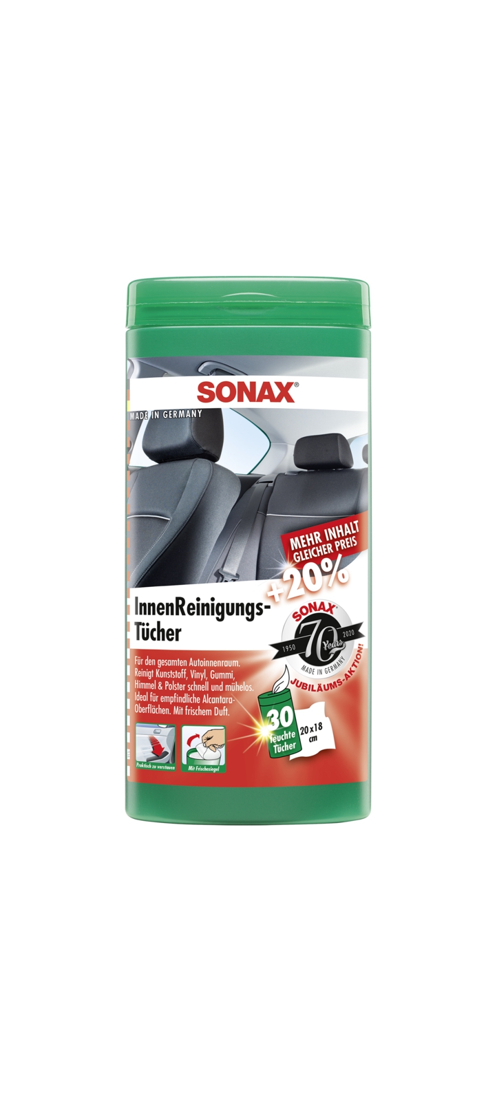 Chiffons de nettoyage Interior care wipes | SONAX