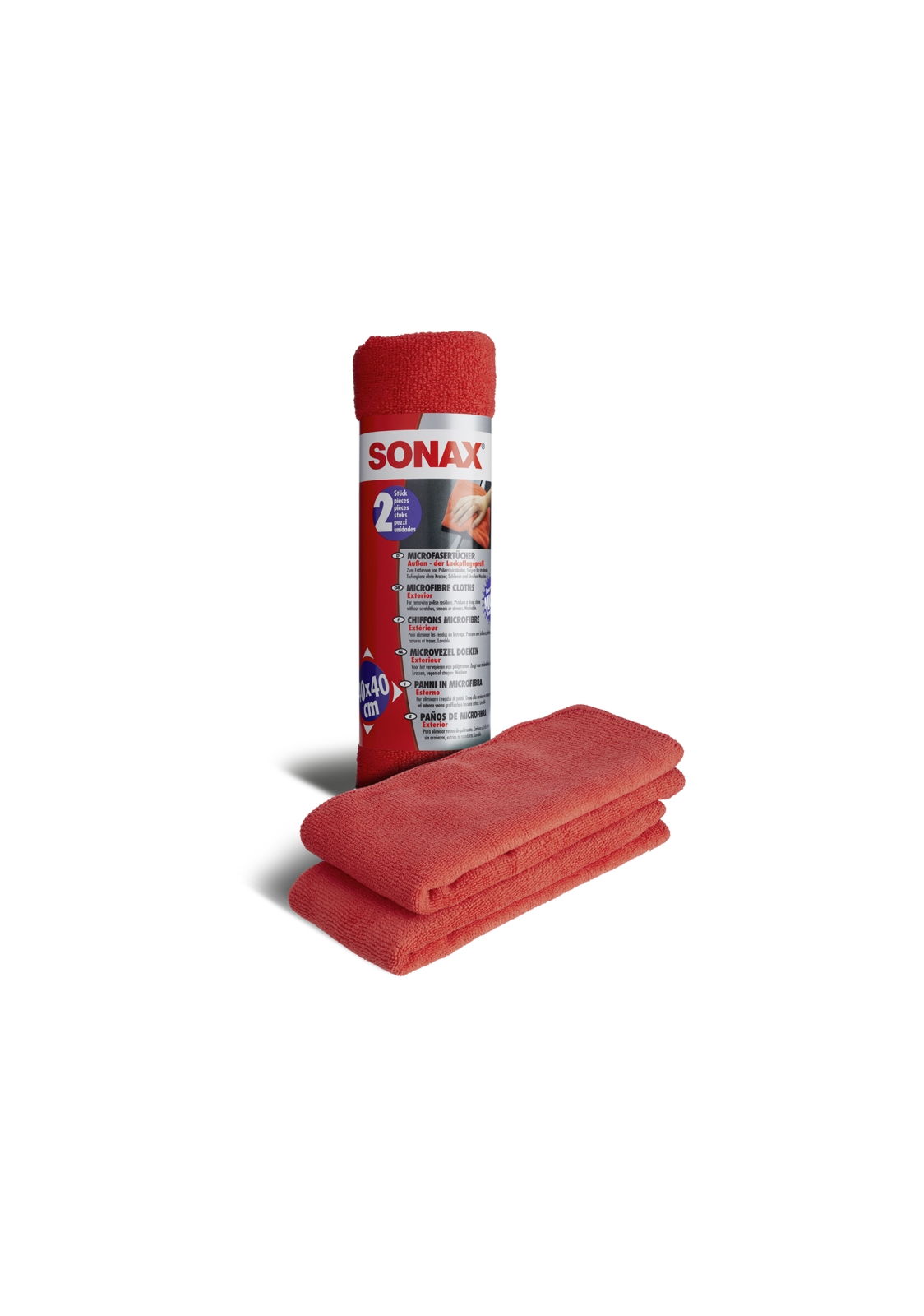 Chiffons microfibre extérieur (2 pcs.) | SONAX