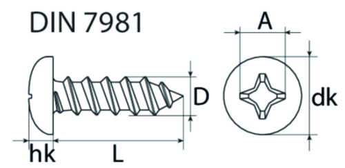 Image du produit pour Vis à tôle