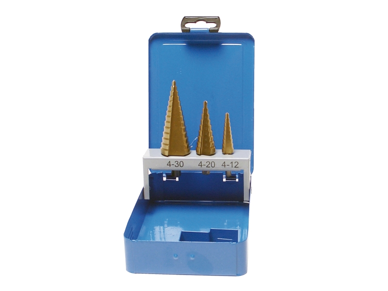 Jeu de perceuses échelonnées HSS TIN (3 pcs) | SWSTAHL