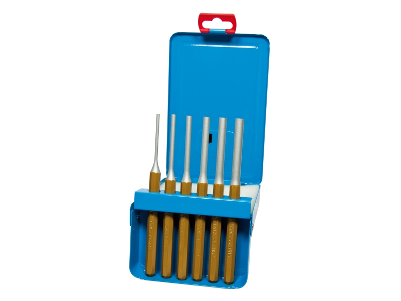 Kit de chasse-goupilles dans une cassette en métal (6 pcs) | SWSTAHL