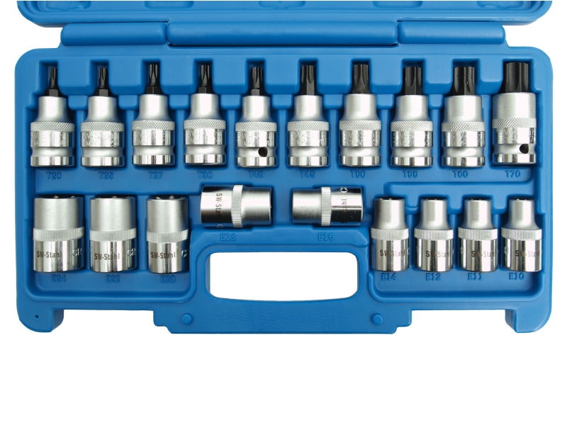 Tournevis de types T/E (19 pcs) | SWSTAHL