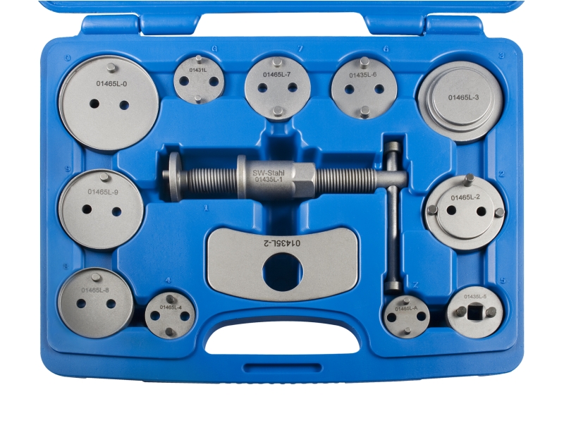 Outil de réarmement piston de frein en cassette (13 pcs.) | SWSTAHL