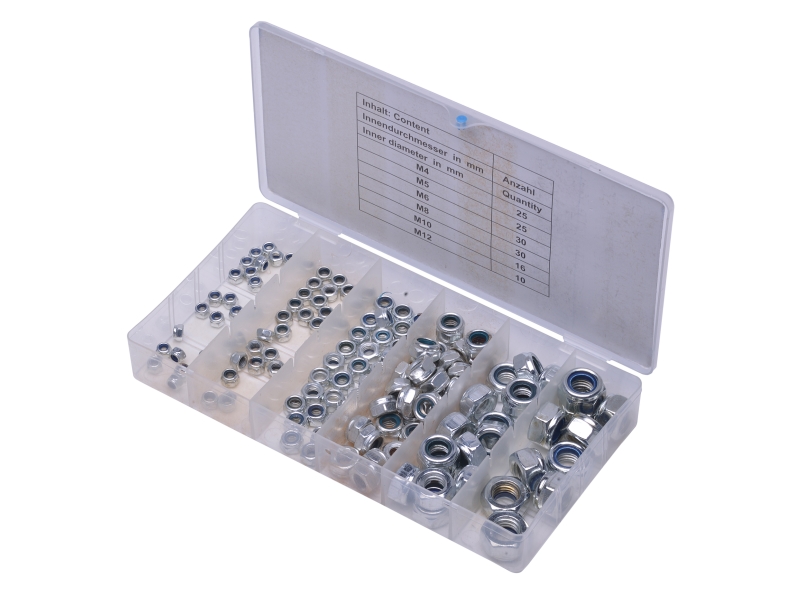 Kit d'écrous autobloquants (136 pces) | SWSTAHL