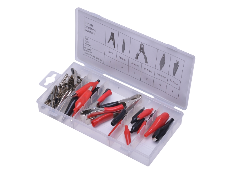 Kit de pinces crocodiles (28 pces) | SWSTAHL