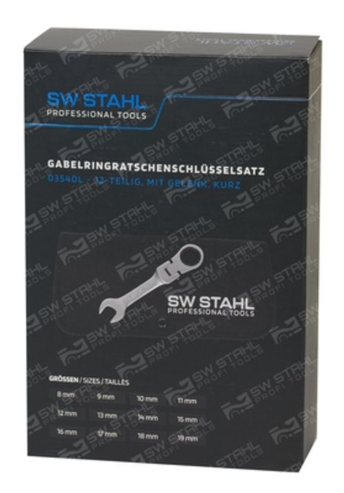 Image du produit pour Kit de clés à fourche et polygonale à cliquet