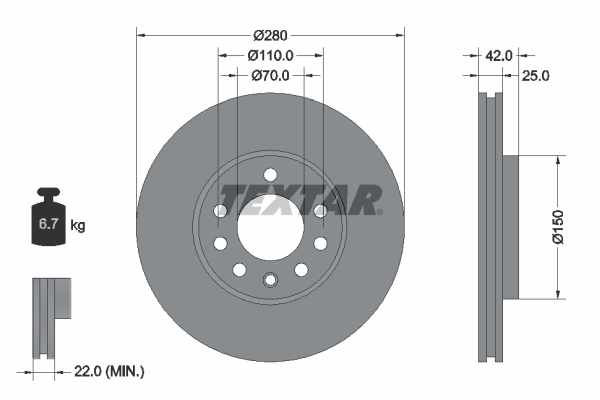 Disque de frein | TEXTAR
