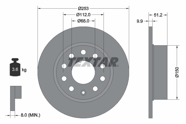 Disque de frein | TEXTAR