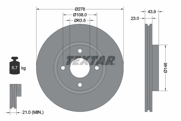 Disque de frein | TEXTAR
