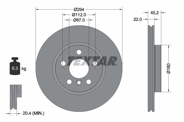 Disque de frein | TEXTAR