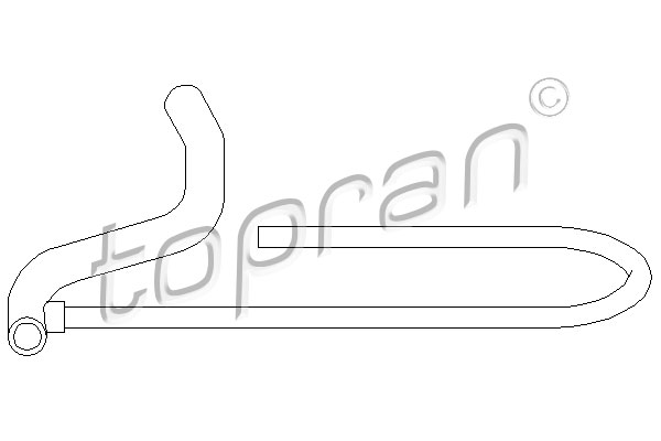 Tuyau, ventilation de carter-moteur | TOPRAN