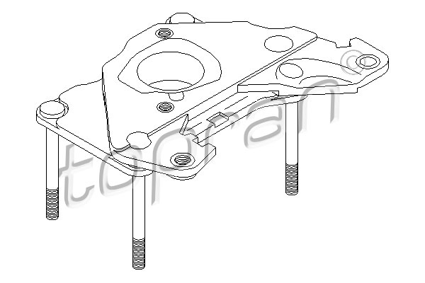 Flasque, carburateur | TOPRAN