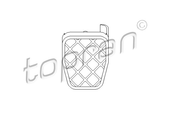 Revêtement de pédale, pédale de frein | TOPRAN