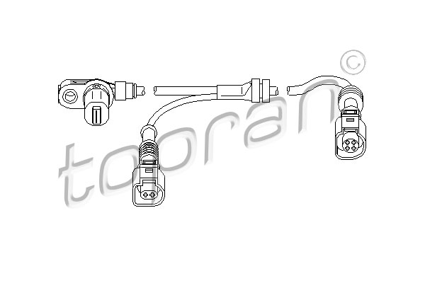 Capteur, vitesse de roue | TOPRAN
