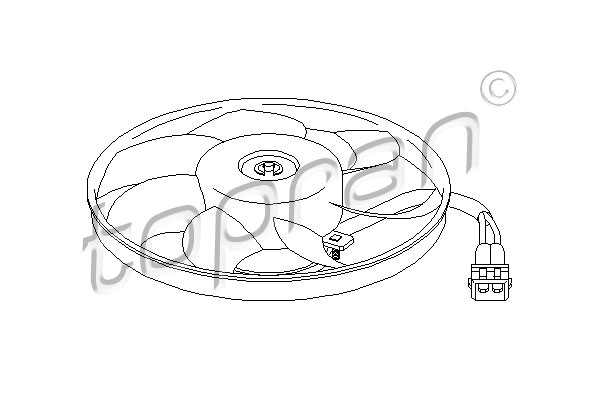 Ventilateur, refroidissement du moteur | TOPRAN