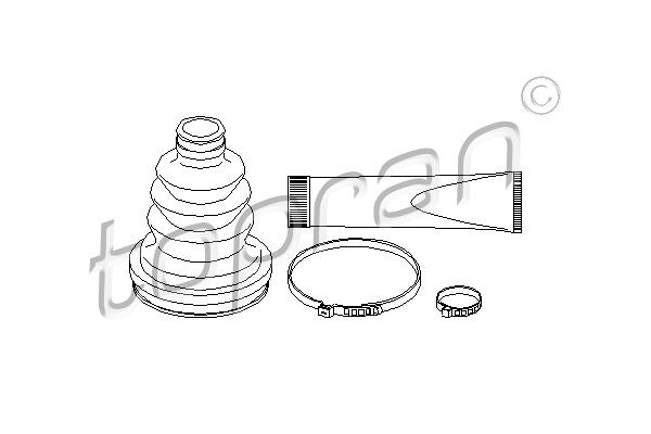 Jeu de joints-soufflets, arbre de commande | TOPRAN
