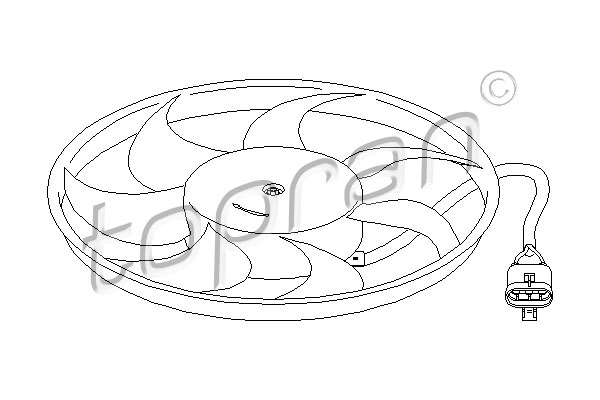 Ventilateur, refroidissement du moteur | TOPRAN