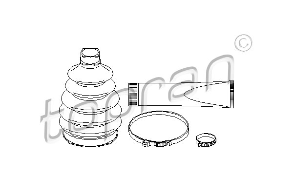 Jeu de joints-soufflets, arbre de commande | TOPRAN
