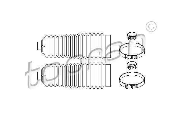 Jeu de joints-soufflets, direction | TOPRAN