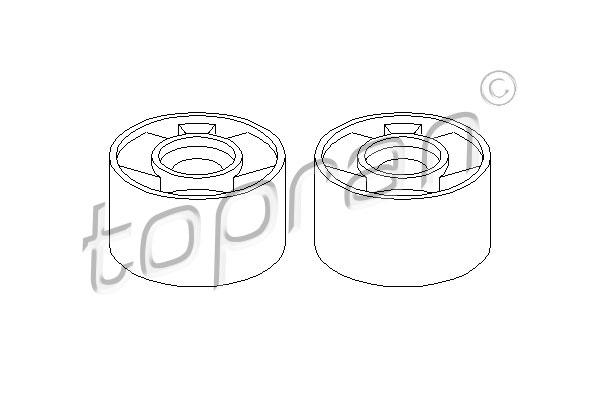 Jeu de douilles de palier, bras transversal | TOPRAN
