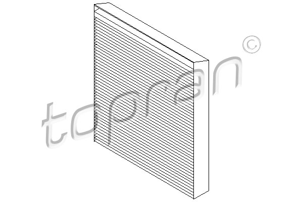 Filtre, air de l'habitacle | TOPRAN