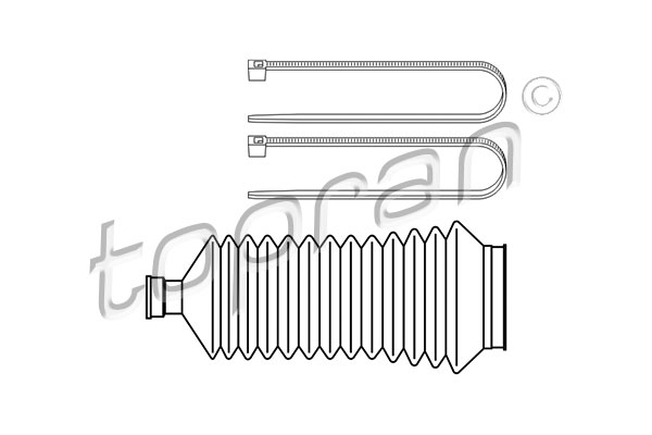 Jeu de joints-soufflets, direction | TOPRAN