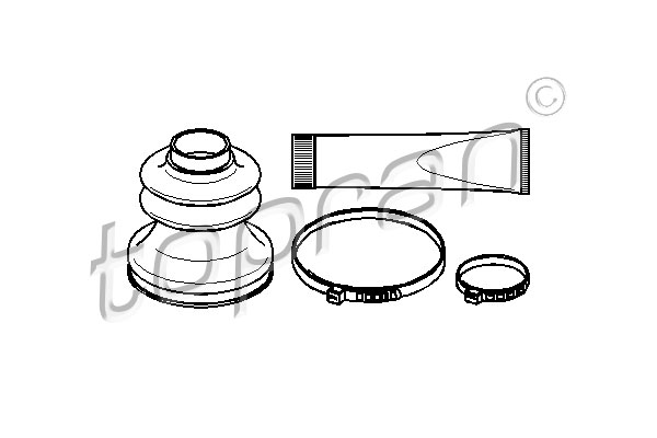 Jeu de joints-soufflets, arbre de commande | TOPRAN