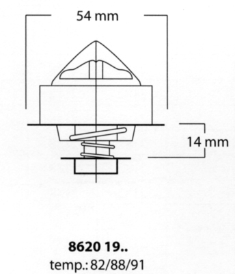 Thermostat, liqiuide de refroidissement | TRISCAN